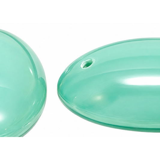 2-Hole Cab Beads, Turquise (63120), Glass, Czech Republic