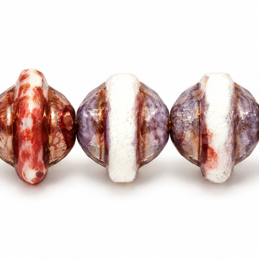 Faceted Special Cut Beads Ufo, X3110 Bronze (x3110-14415), Glass, Czech Republic