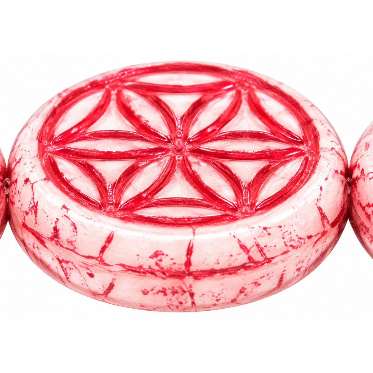 Ornamental Coin Beads, X3139 47590 (x3139-47590), Glass, Czech Republic