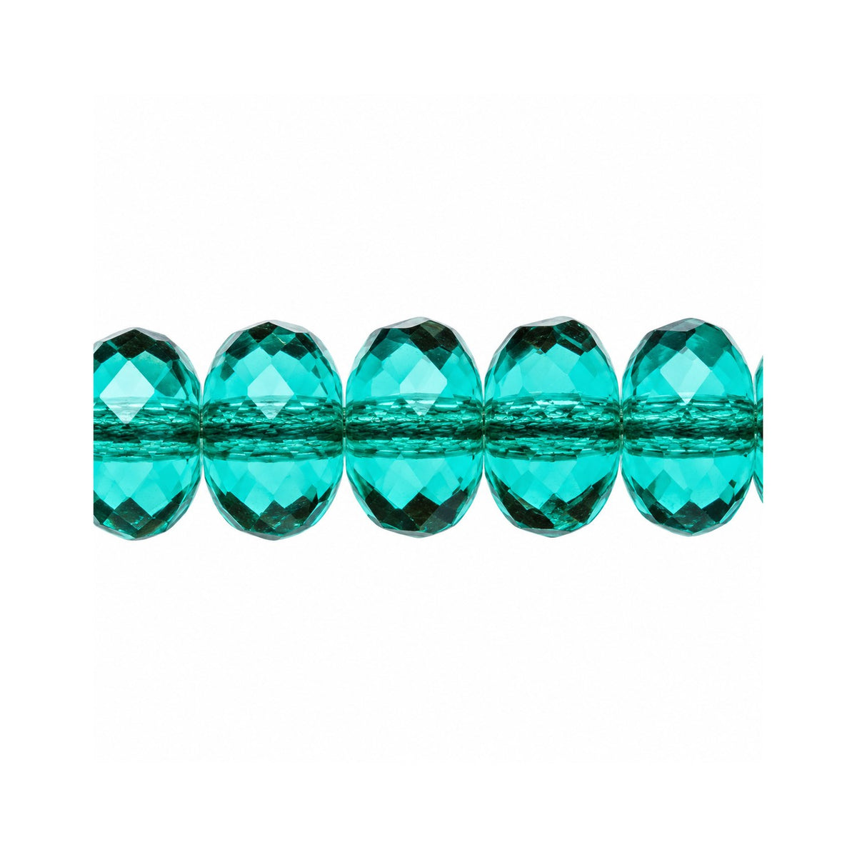 Special Cut Faceted Fire Polished Beads, Transparent Aqua (60210), Glass, Czech Republic