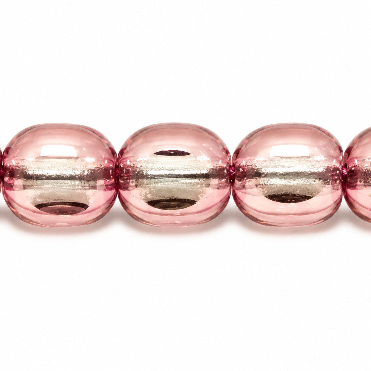3-Cut Faceted Fire Polished Beads, Transparent Green Purple (50510-15726), Glass, Czech Republic