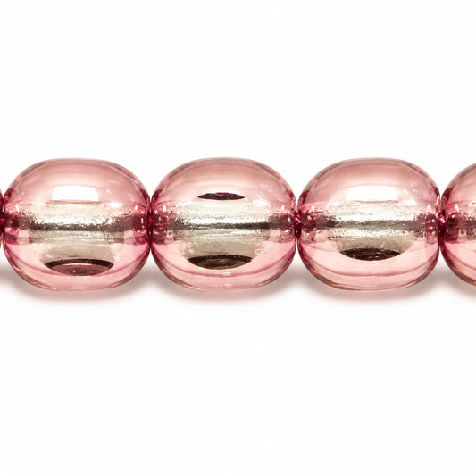 3-Cut Faceted Fire Polished Beads, Transparent Green Purple (50510-15726), Glass, Czech Republic