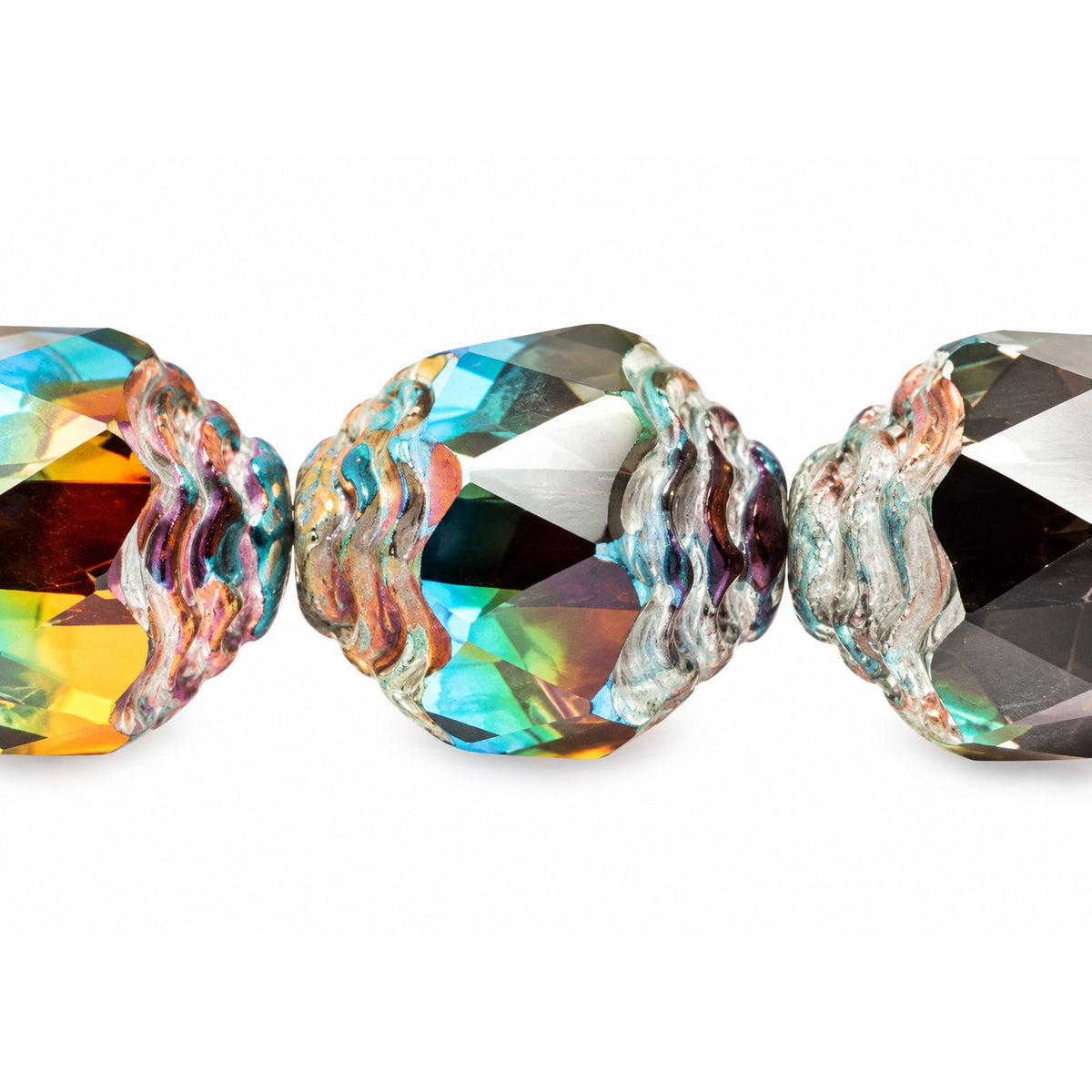 Special Cut Faceted Fire Polished Beads, T0050 Stain Strong (t0050-86805), Glass, Czech Republic