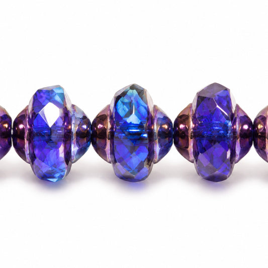 Faceted Special Cut Beads Ufo, T0940 Bronze (t0940-14415), Glass, Czech Republic