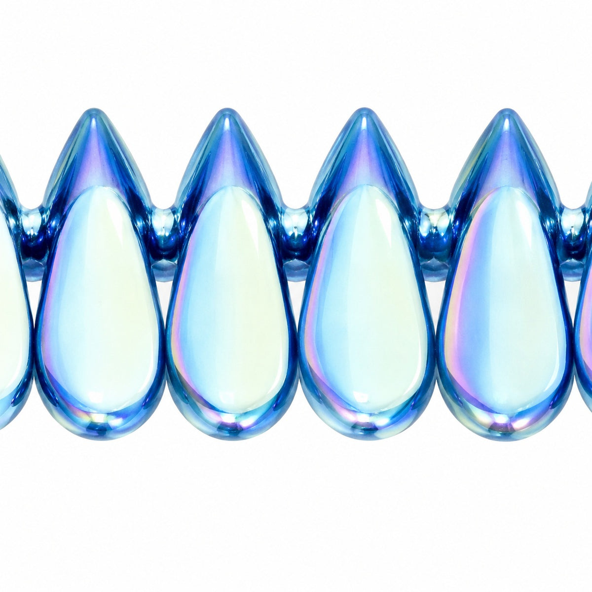 Dagger Beads, X2383 Ab Full (2X Side) (x2383-28703), Glass, Czech Republic