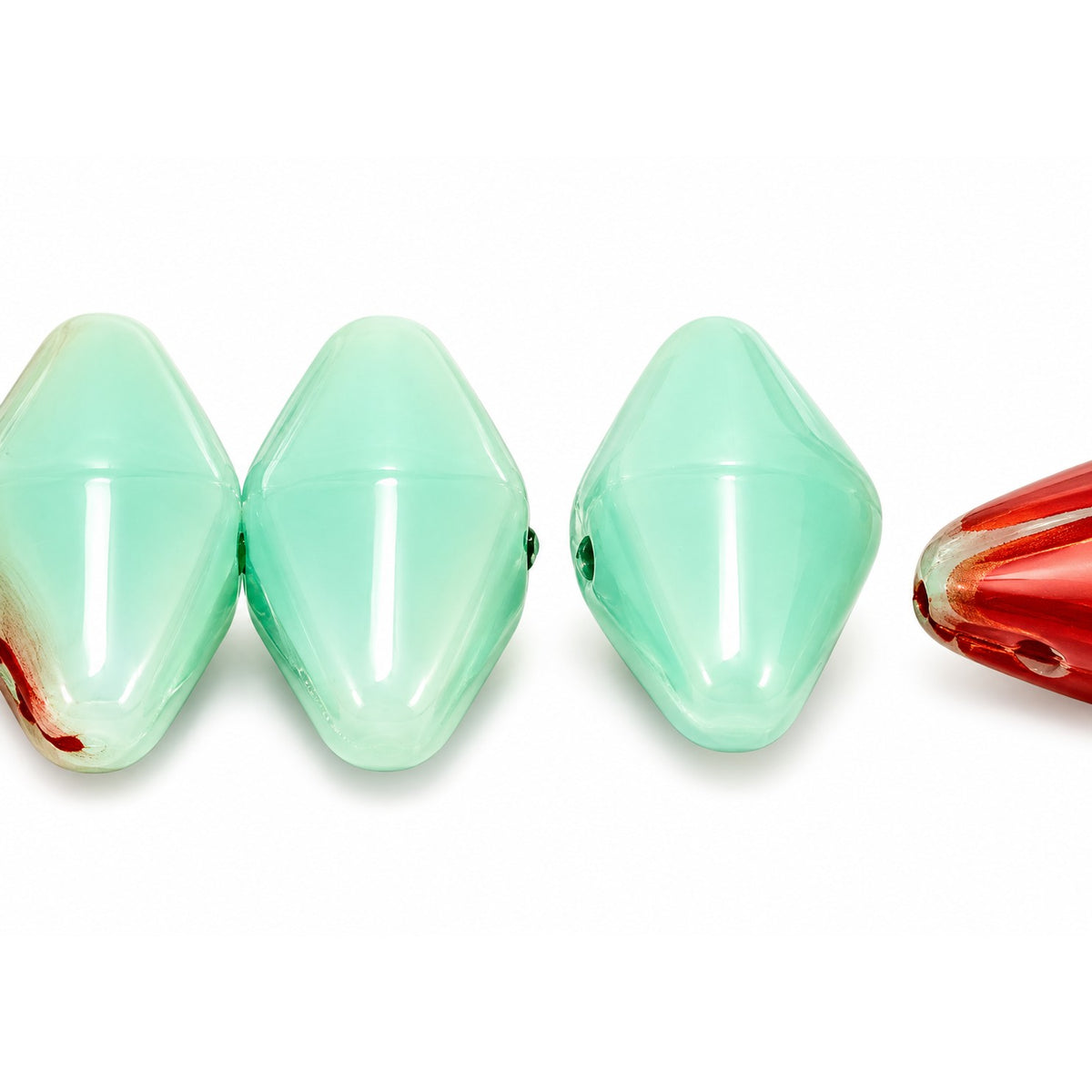 Oval Olive Beads, X2448 (x2448), Glass, Czech Republic