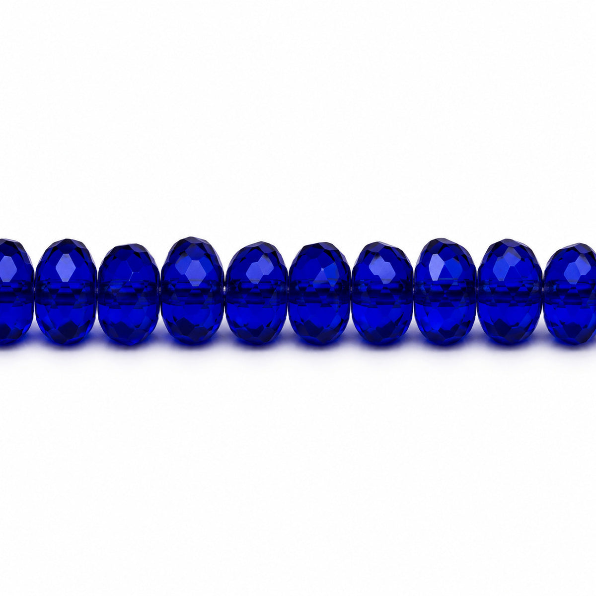 Special Cut Faceted Fire Polished Beads, Transparent Blue (30090), Glass, Czech Republic