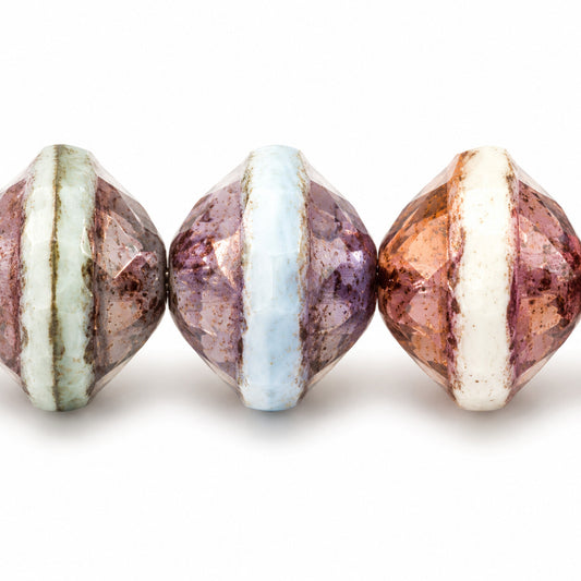 Faceted Special Cut Beads Ufo, X3122 Terracotta Violet (x3122-15496), Glass, Czech Republic