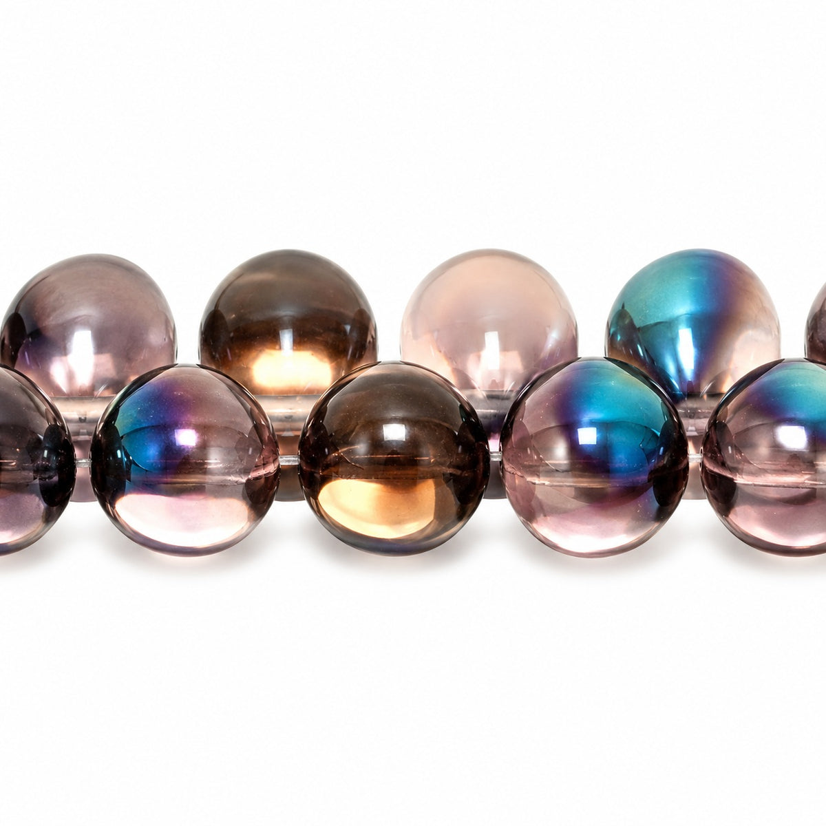 Drop Beads, Transparent Light Amethyst 23101 (20020-23101), Glass, Czech Republic