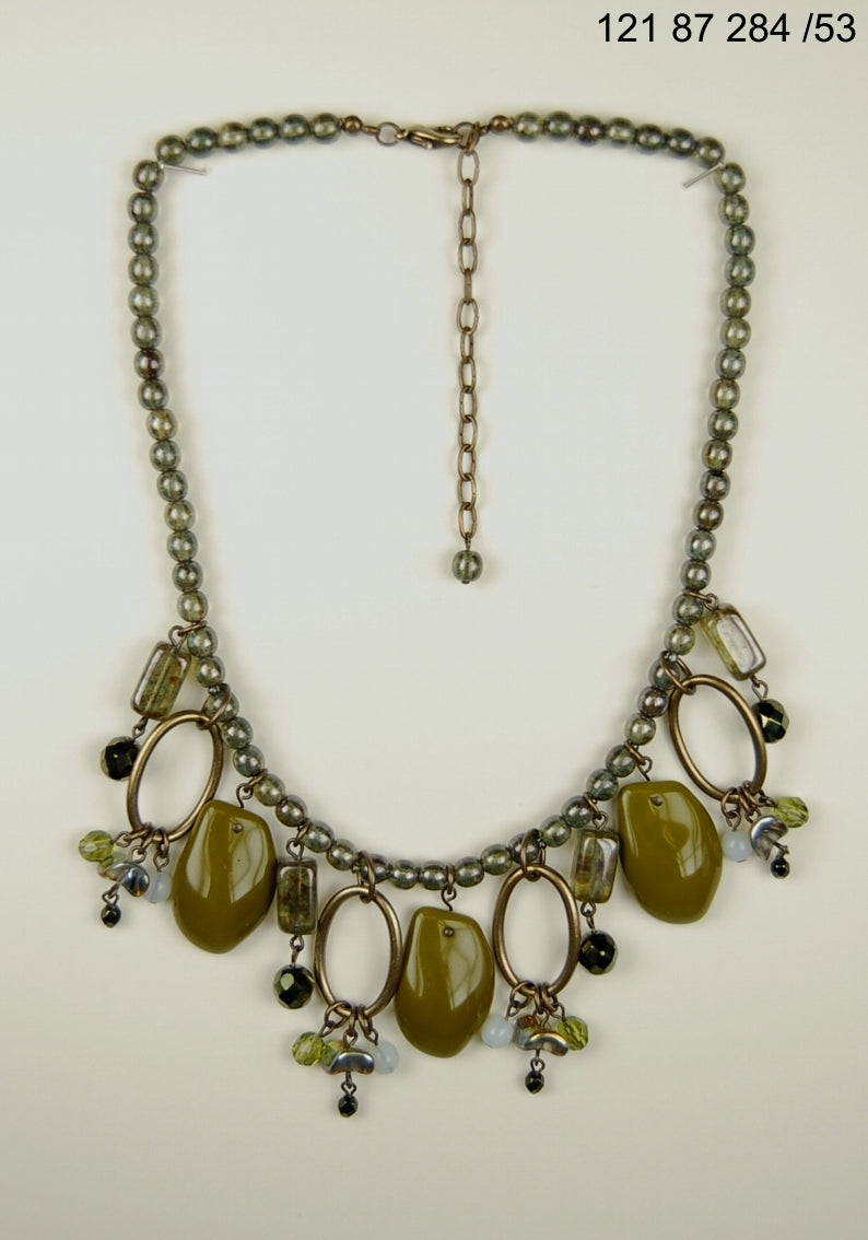 3 pcs Jewelry piece with Czech Glass Beads (OUTLET Vintage)