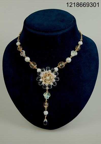 3 pcs Jewelry piece with Czech Glass Beads (OUTLET Vintage)