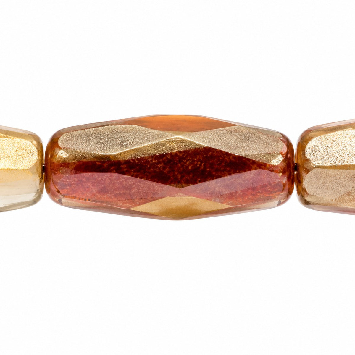 Fire Polished Faceted Oval Beads, Chalk White 22501 (03000-22501), Glass, Czech Republic