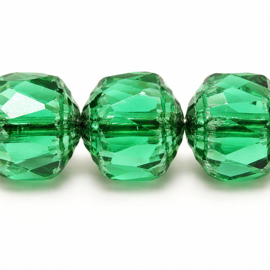 Cathedral Faceted Fire Polished Beads, 50640 Platin (50640-13702), Glass, Czech Republic
