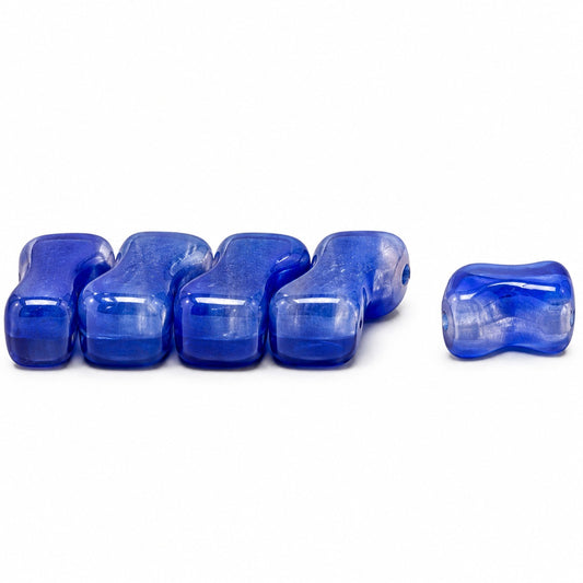 2-Hole Pressed Beads, X1844 (x1844), Glass, Czech Republic