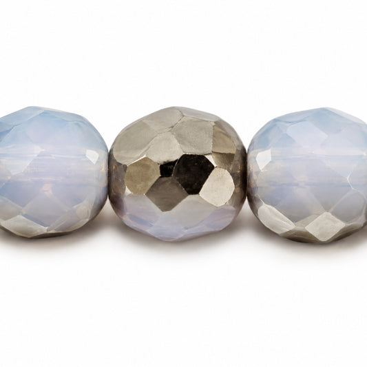 Faceted Special Cut Beads, Transparent Light Amethyst Chrom (21000-27401), Glass, Czech Republic