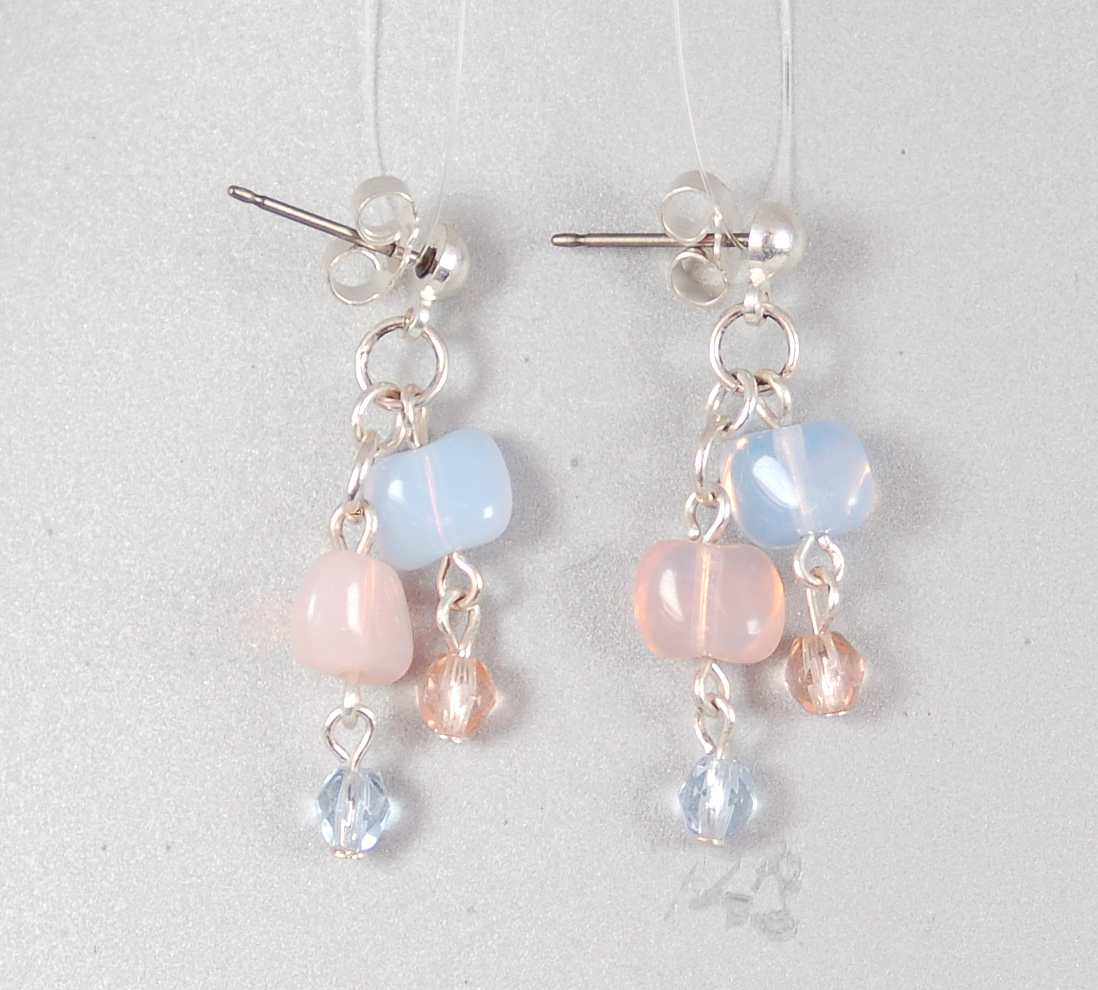 3 pcs Jewelry piece with Czech Glass Beads (OUTLET Vintage)