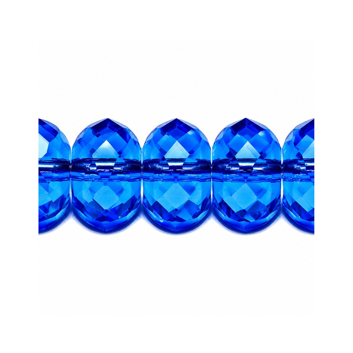 Special Cut Faceted Fire Polished Beads, Cobalt (30050), Glass, Czech Republic