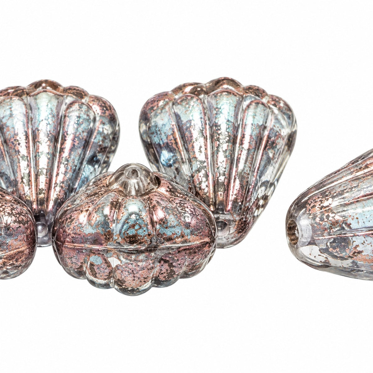 Flower Beads, Crystal Purple (00030-15726), Glass, Czech Republic