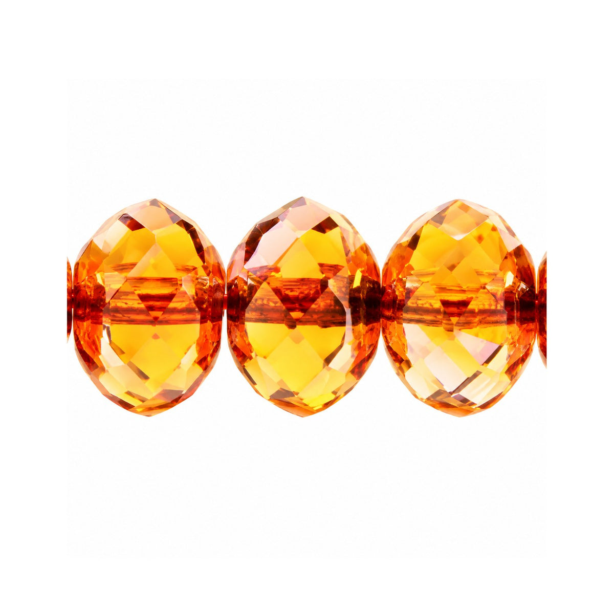 Rondelle Faceted Fire Polish Beads, T0250 Stain With Luster Red (t0250-65491), Glass, Czech Republic