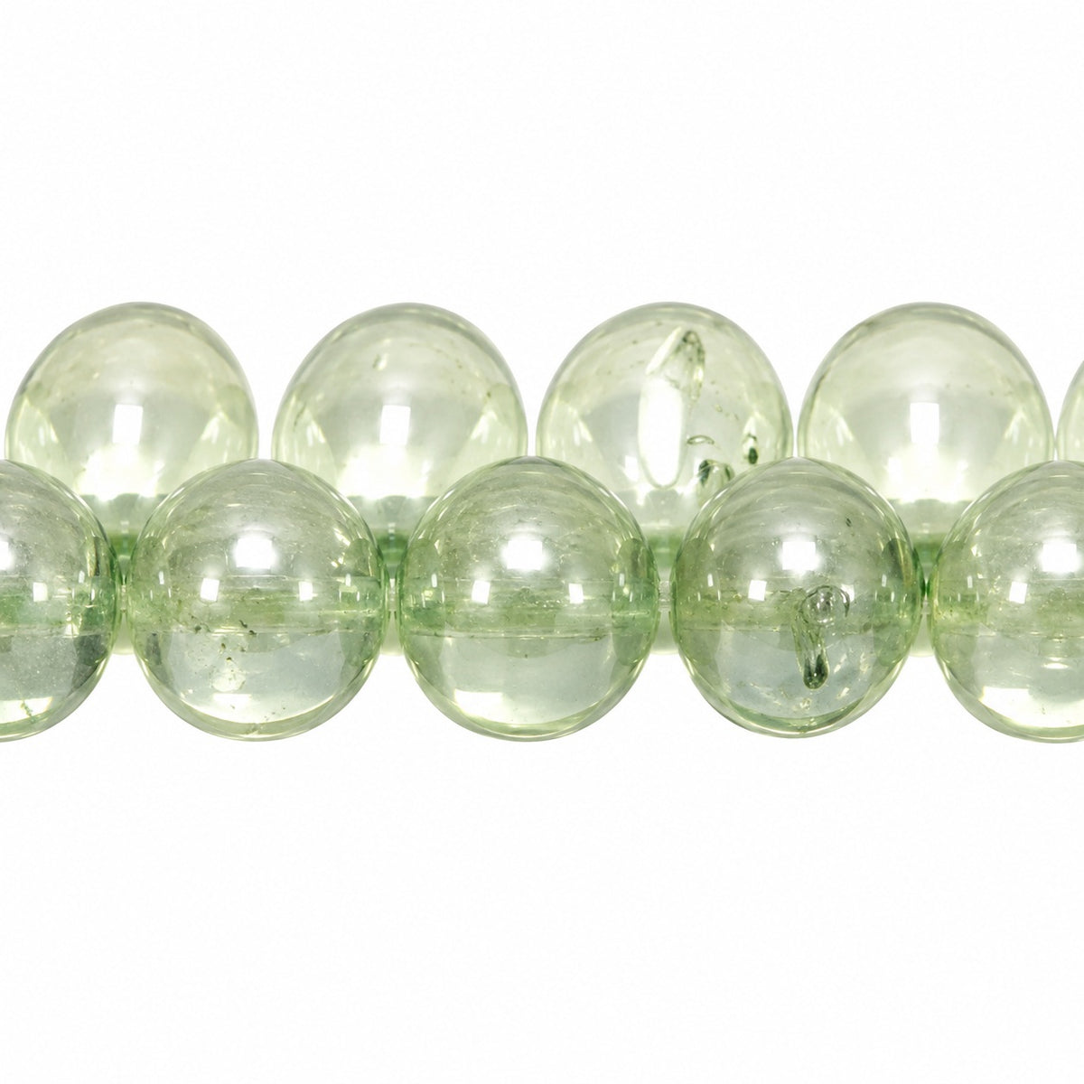 Drop Beads, X3169 Luster Green Full Coated (x3169-14457), Glass, Czech Republic