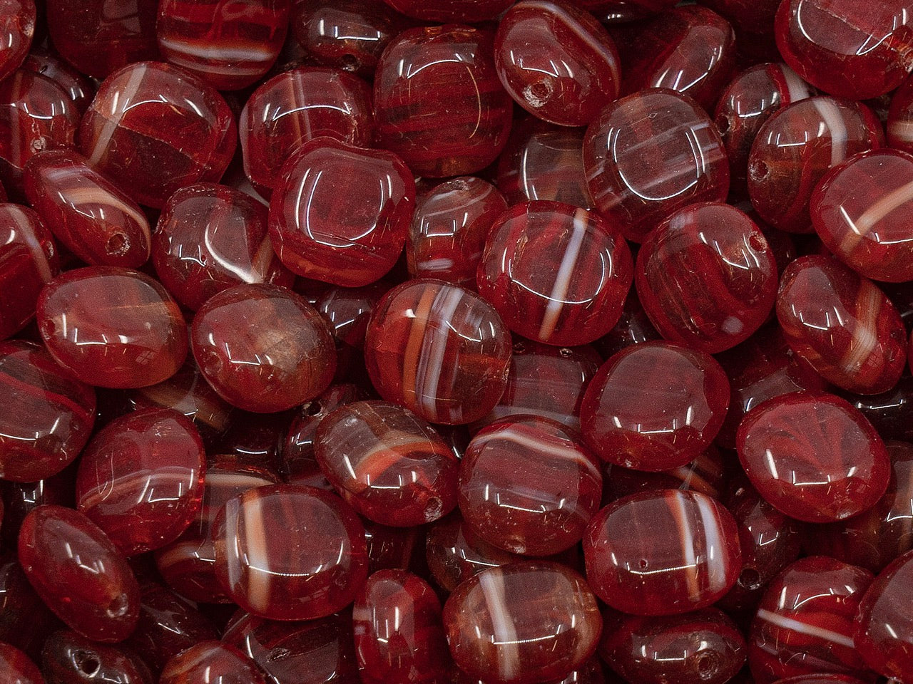 OUTLET Pressed Beads,  mm, Glass, Czech Republic