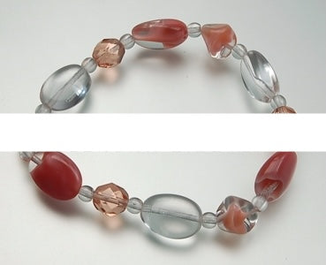 3 pcs Jewelry piece with Czech Glass Beads (OUTLET Vintage)