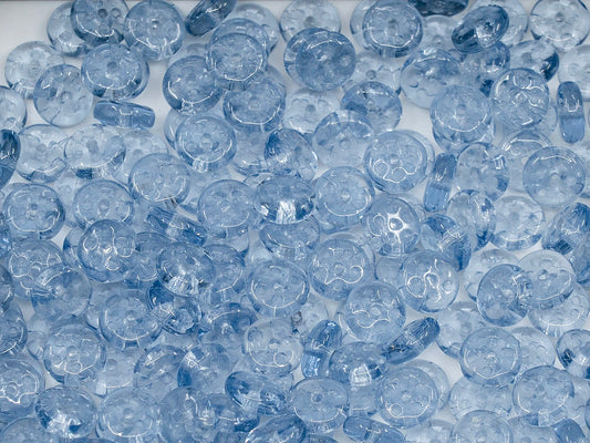 アウトレット スペーサー ロンデル プレスビーズ 6mm ガラス チェコ共和国