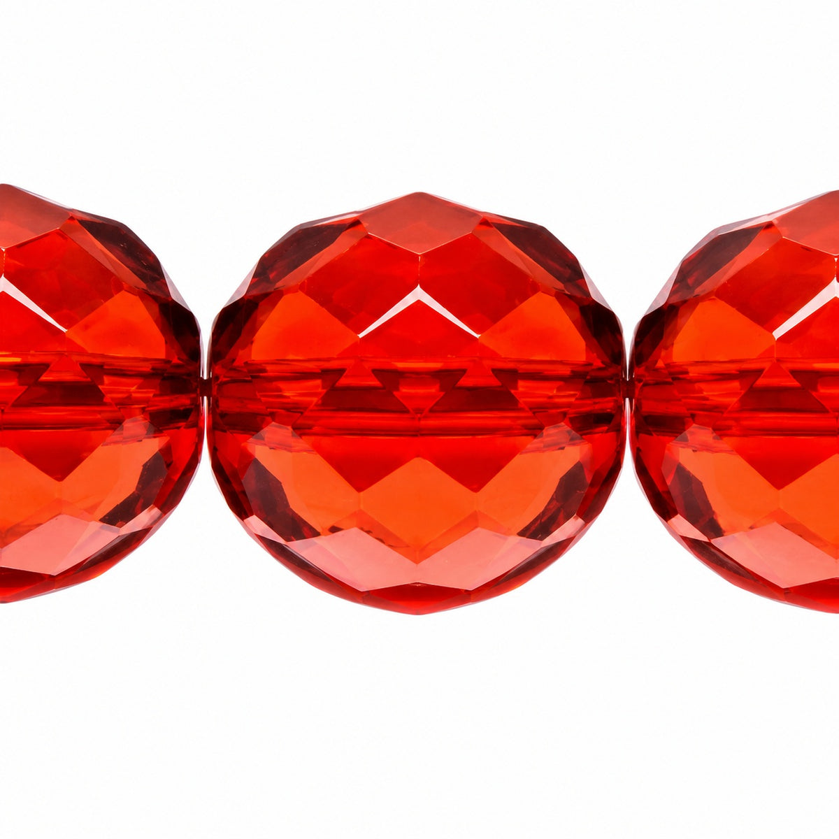 Faceted Round Fire Polished Beads, Transparent Brown (10110), Glass, Czech Republic