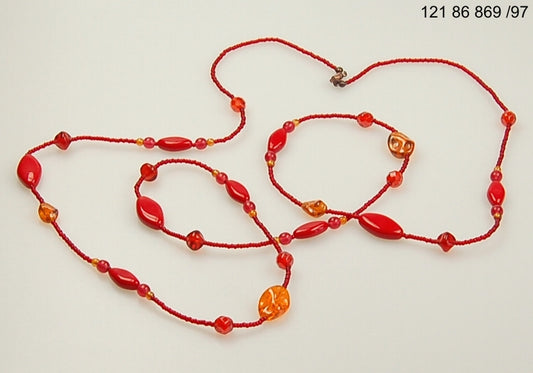 3 pcs Jewelry piece with Czech Glass Beads (OUTLET Vintage)