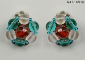 3 pcs Jewelry piece with Czech Glass Beads (OUTLET Vintage)