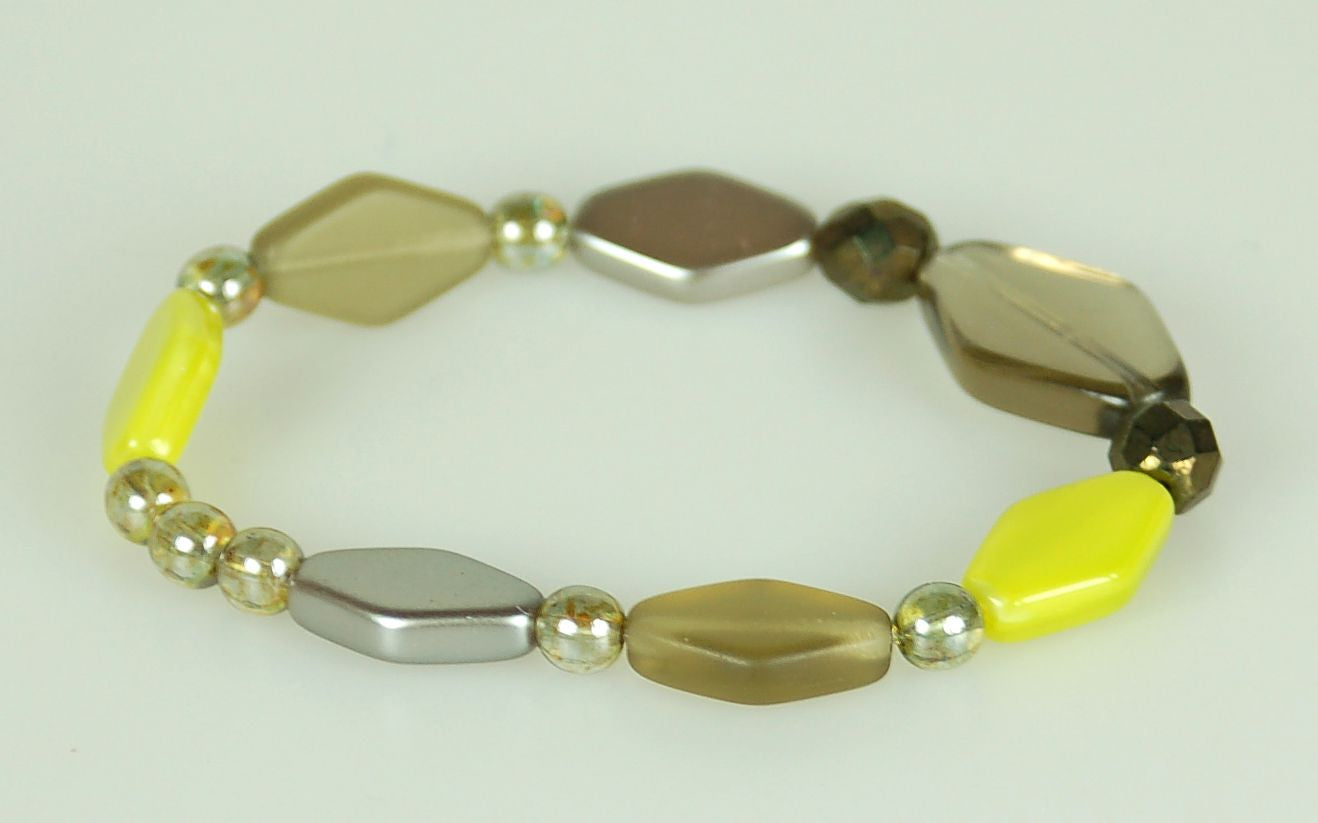 3 pcs Jewelry piece with Czech Glass Beads (OUTLET Vintage)