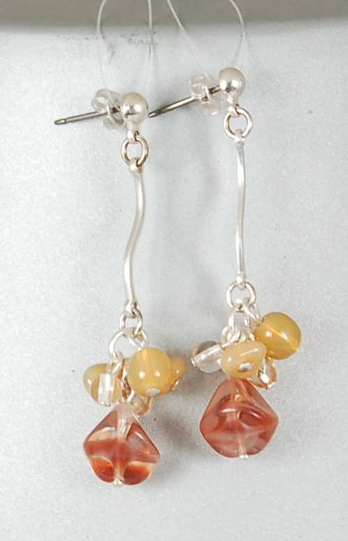 3 pcs Jewelry piece with Czech Glass Beads (OUTLET Vintage)