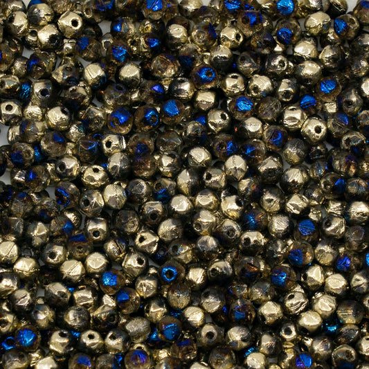 OUTLET 250g/50g English Cut Beads, 3.5 x 3.5 mm, Crystal 98548 (00030-98548), Glass, Czech Republic