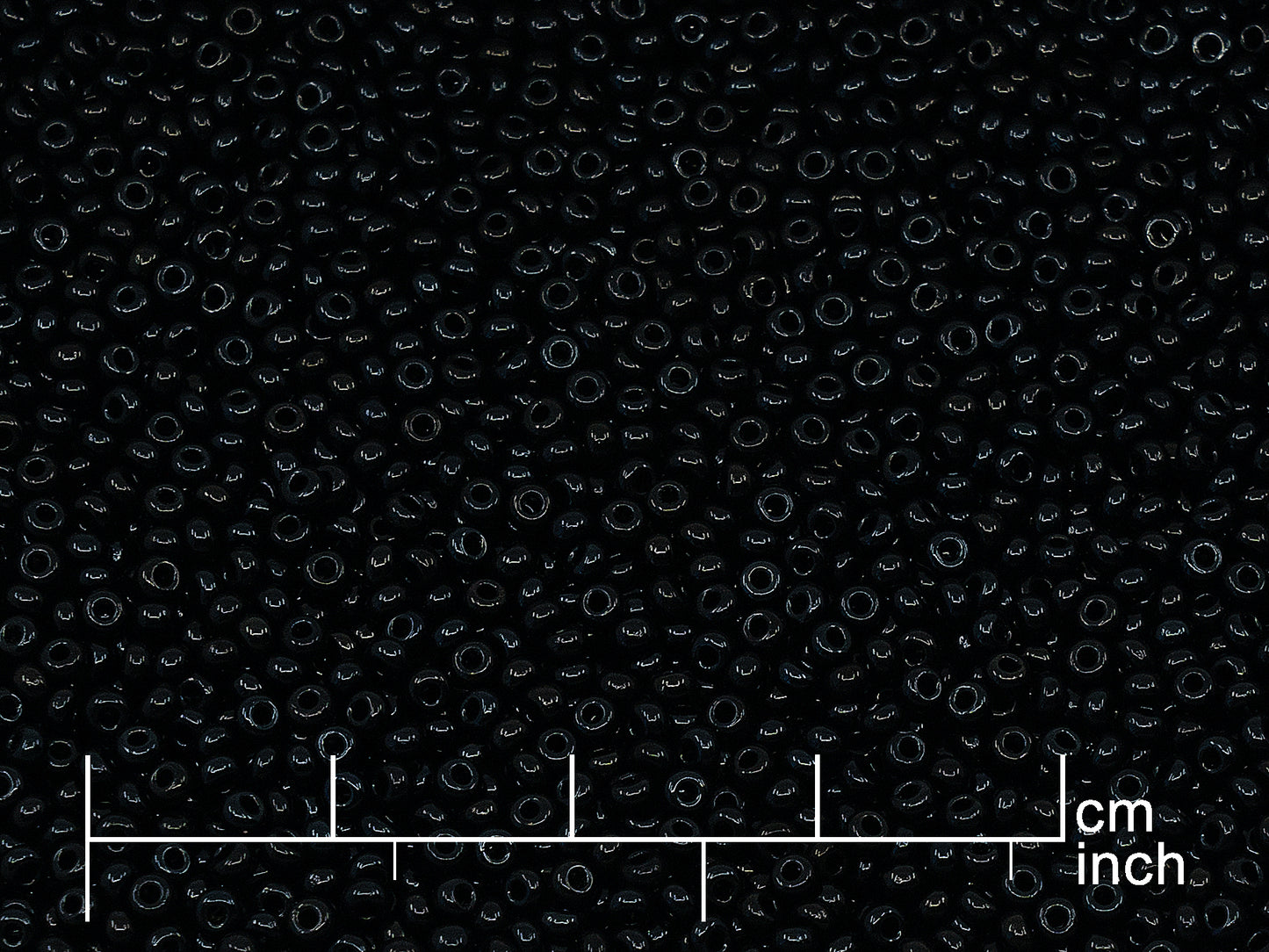 OUTLET Rocailles Seed Beads Preciosa Ornela size 11/0, Black Black (23980), Glass, Czech Republic