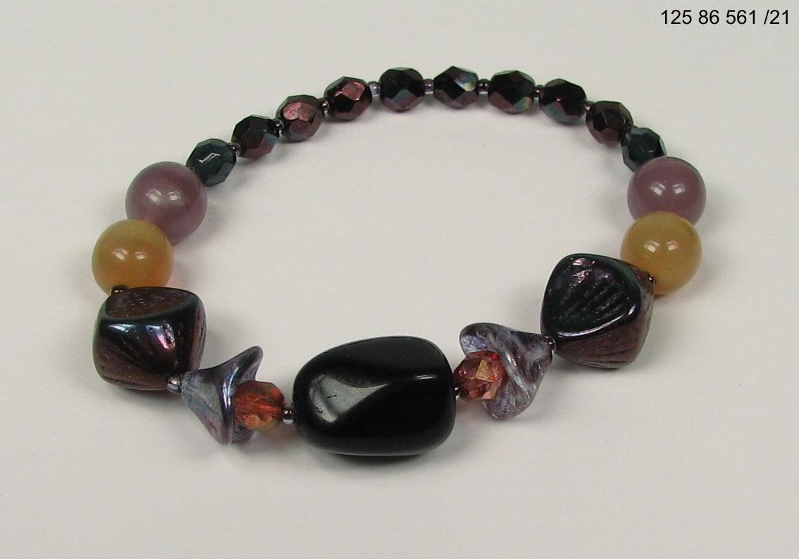 3 pcs Jewelry piece with Czech Glass Beads (OUTLET Vintage)