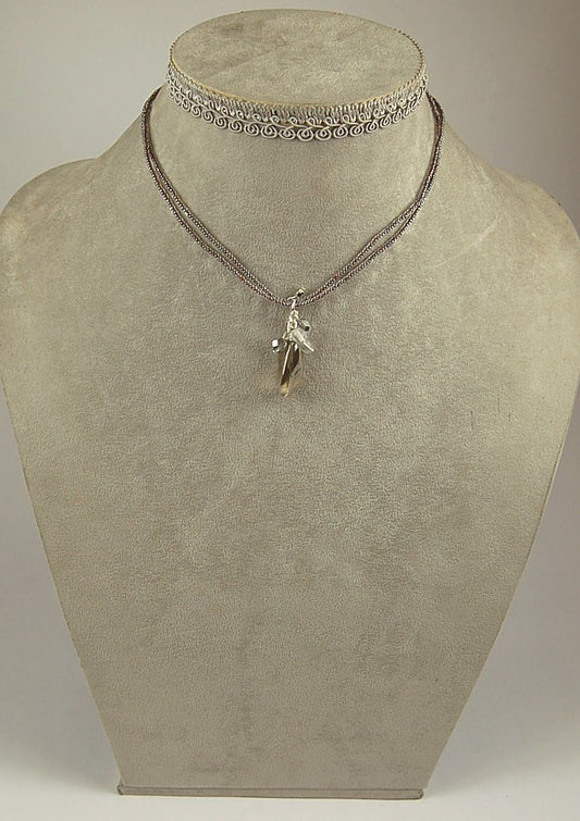 3 pcs Jewelry piece with Czech Glass Beads (OUTLET Vintage)