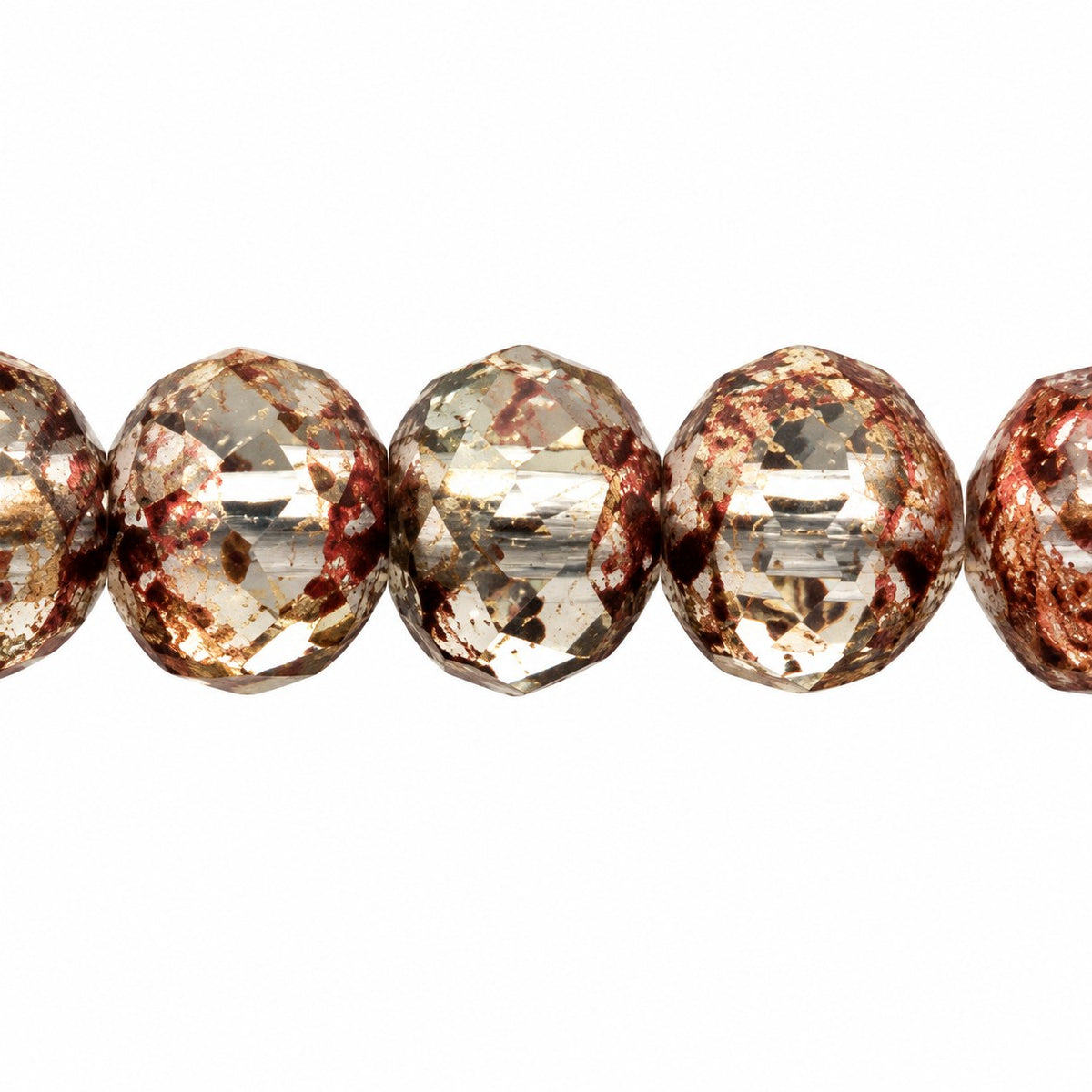 Faceted Fire Polished Beads Special Cut, Crystal Stain Strong (00030-86805), Glass, Czech Republic