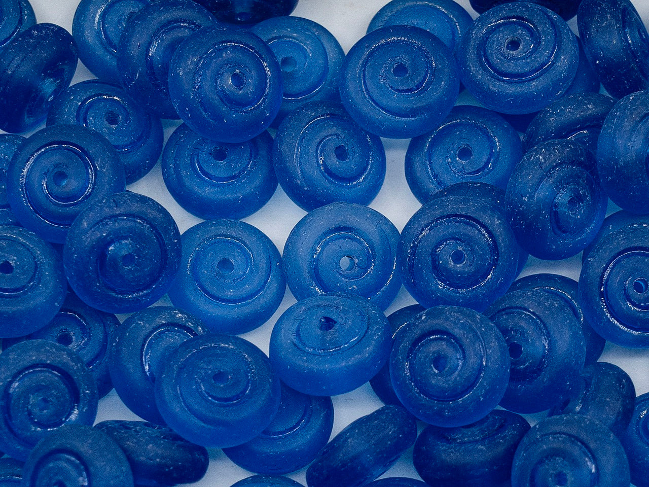 OUTLET Snail Pressed Beads,  mm, Glass, Czech Republic