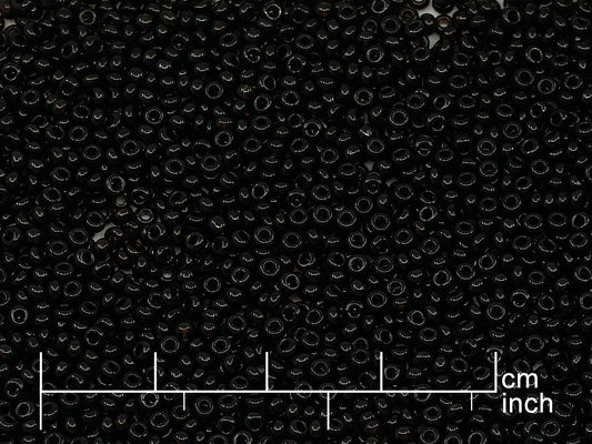 OUTLET Rocailles Seed Beads Preciosa Ornela size 10/0, Dark Topaz Brown (10140), Glass, Czech Republic