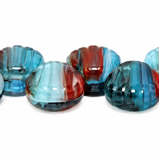 Seashell Beads, X1731 (x1731), Glass, Czech Republic