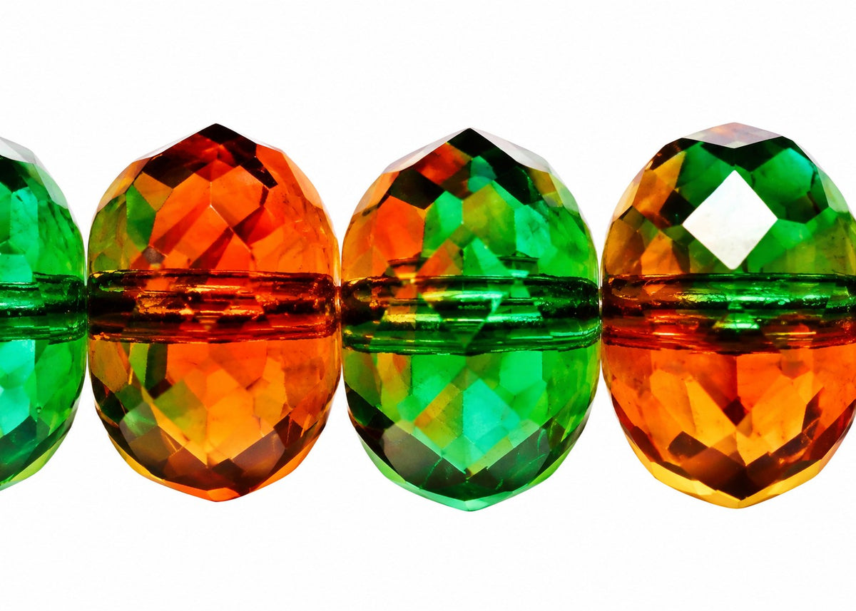 Special Cut Faceted Fire Polished Beads, T0060 (t0060), Glass, Czech Republic