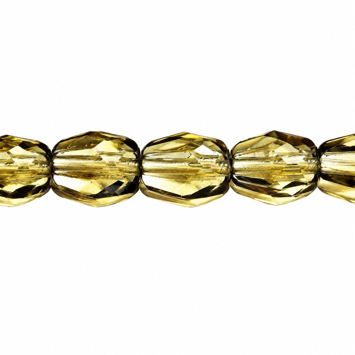 Faceted Fire Polished Beads Special Cut, Gray (40010), Glass, Czech Republic