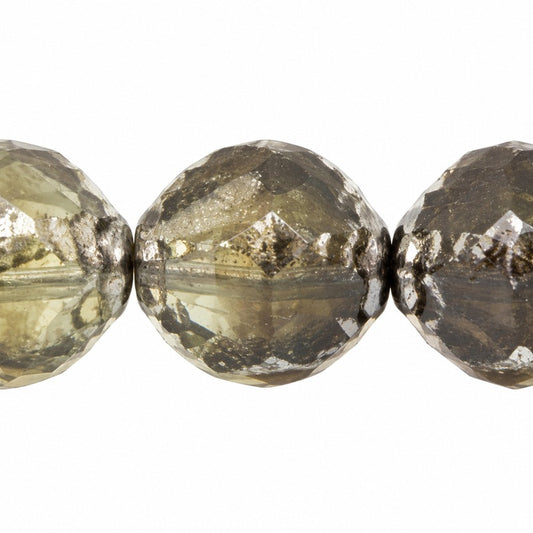 Wasp Special Cut Faceted Fire Polished Beads, X3167 Platin (x3167-13702), Glass, Czech Republic