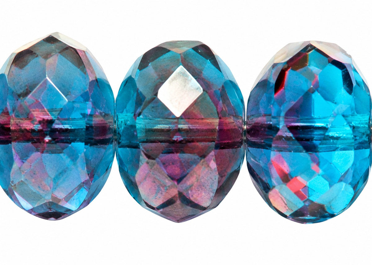 Special Cut Faceted Fire Polished Beads, T0100 (t0100), Glass, Czech Republic