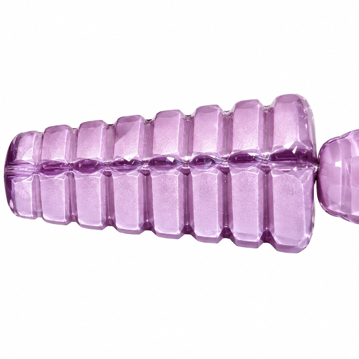 Cone Beads - Hole Through The Whole Bead, Silk Lavender (24010), Glass, Czech Republic