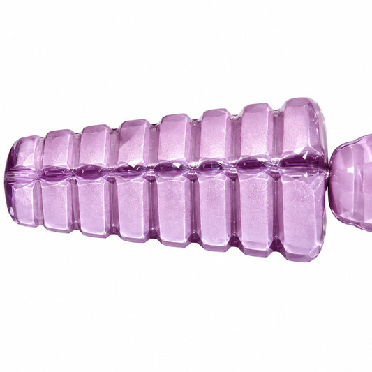 Cone Beads - Hole Through The Whole Bead, Silk Lavender (24010), Glass, Czech Republic
