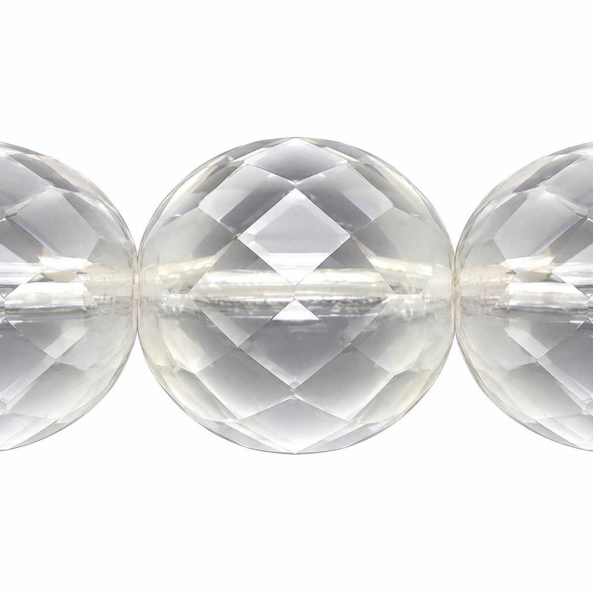 Faceted Round Fire Polished Beads, Crystal Matte (00030-84110), Glass, Czech Republic