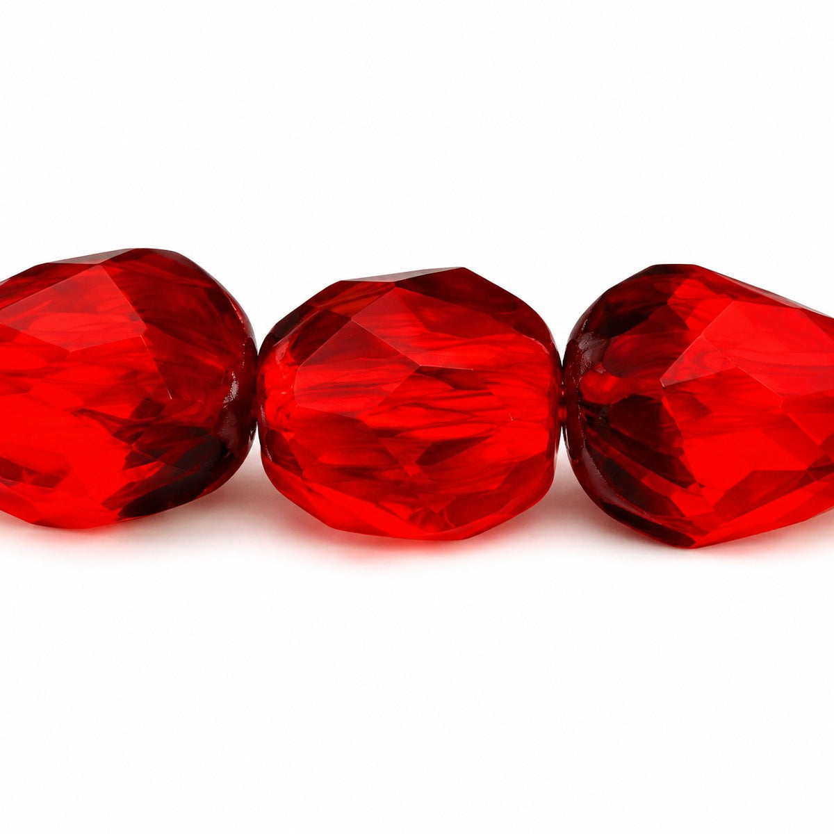 Fire Polished Faceted Stone-Like Beads Special Cut, S0070 (s0070), Glass, Czech Republic