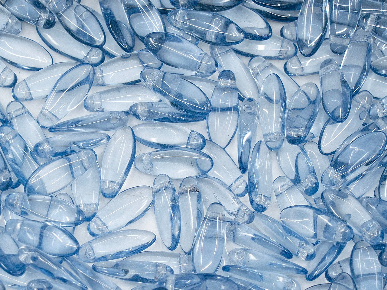 OUTLET Dagger Czech Pressed Glass Beads,  mm, Glass, Czech Republic