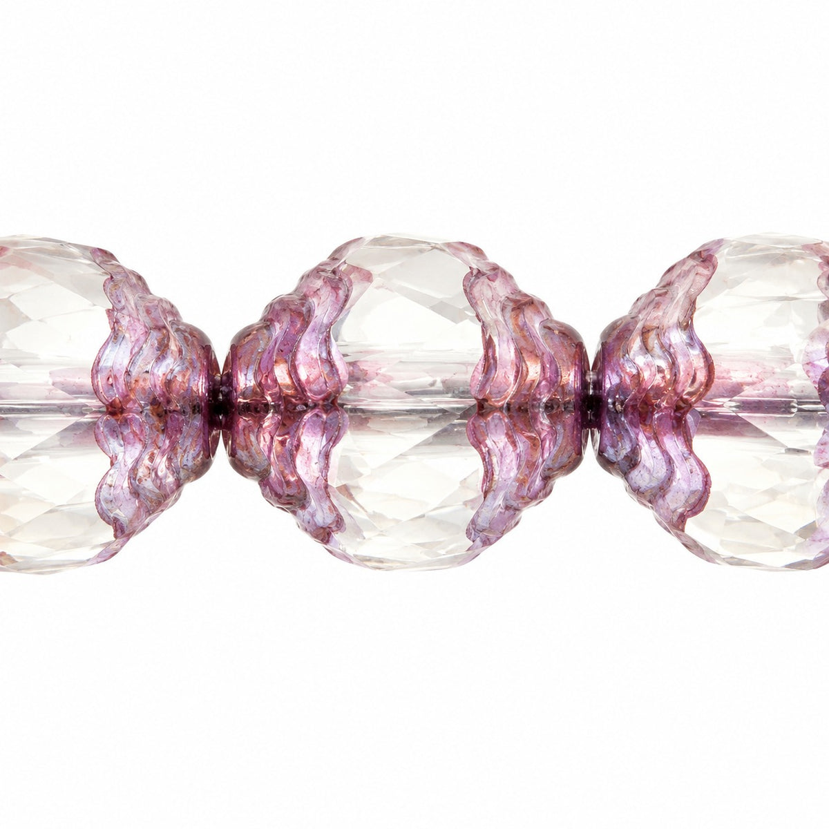 Special Cut Faceted Fire Polished Beads, Crystal Vega Iris (00030-15781), Glass, Czech Republic